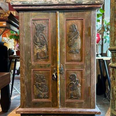 Armoire Javanaise en teck, ancienne, Indonésie.