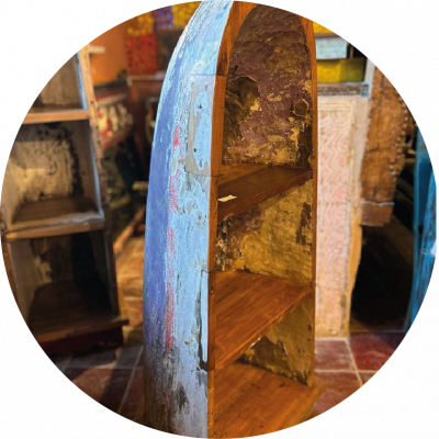 Petite étagère bois de bateau