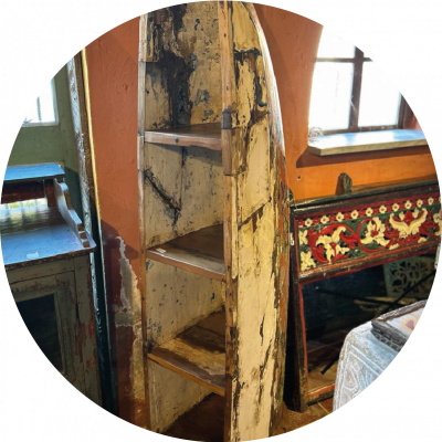 Etagère en bois de bateau