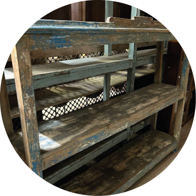 Etagère en teck du Rajasthan