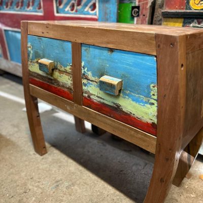 Console en bois de bateau