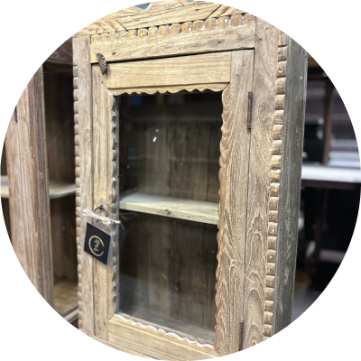Vitrine en teck Rajasthan