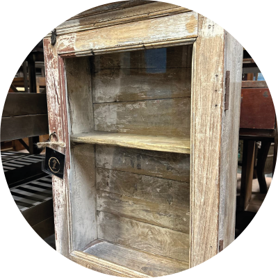 Vitrine en teck Rajasthan