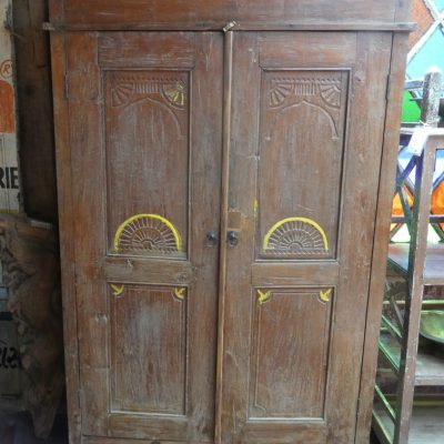 Armoire en teck, ancienne, Java, Indonésie.