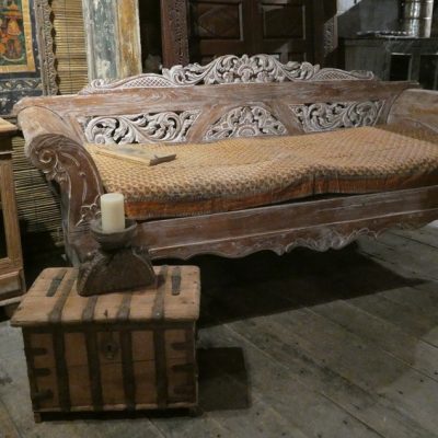 Banc en teck recyclé, Java, Indonésie.